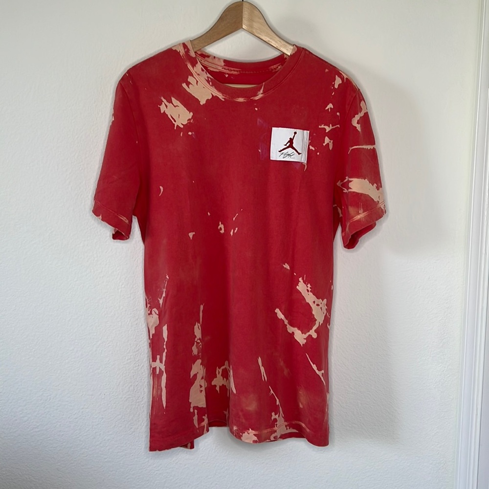 Jordan Flight Essentials Tee 1 of 1 Custom Tie Dyed, Size Medium, Red